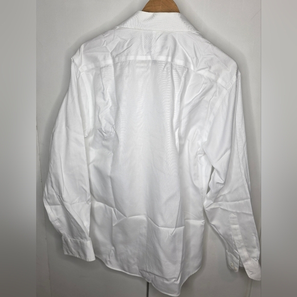 Hudson Men's White Dress Shirt. 100% cotton.Good condition. 15.5 N - Picture 2 of 10